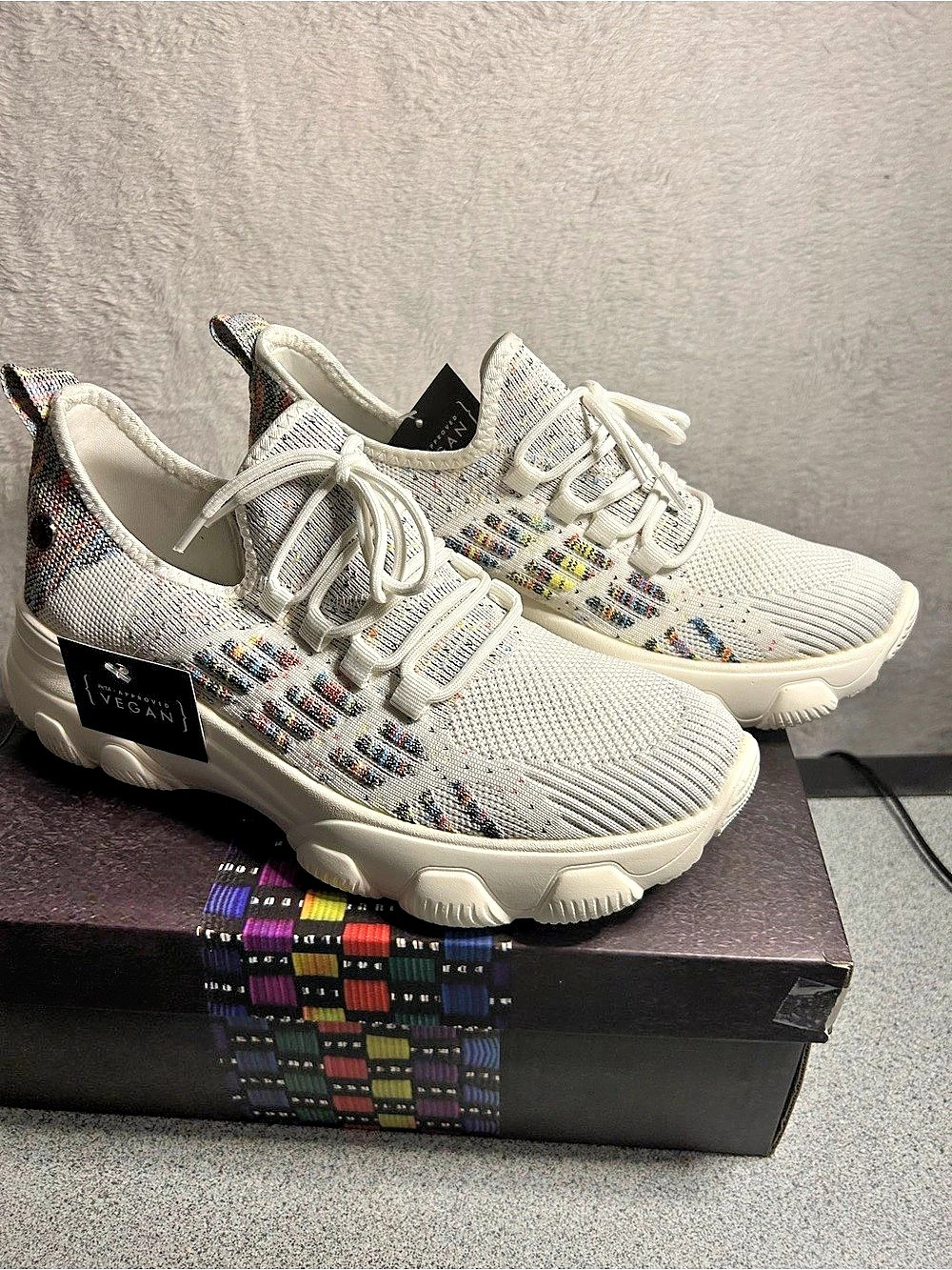 Bernie Mev Cooper Women's Platform Knit Sneakers 39EU/8 Women’s